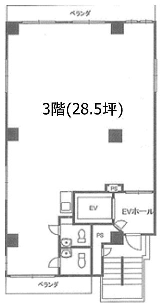 跳豊ビル3F 間取り図