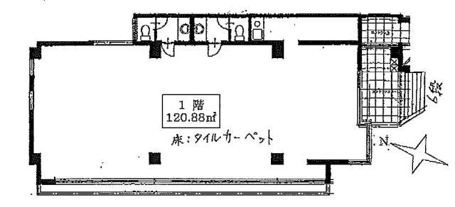 しろがねロッカス1F 間取り図