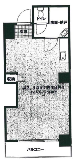 北沢館ビル301 間取り図