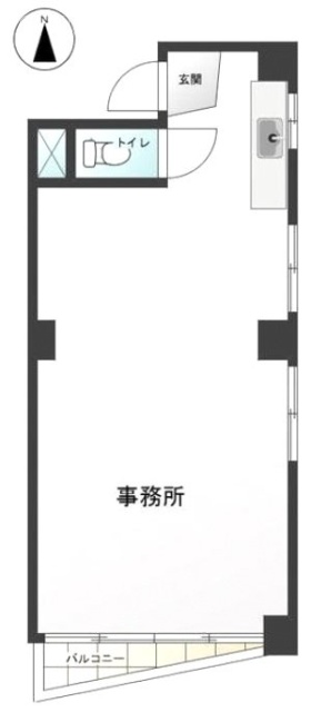 大蔵シャルムビル201 間取り図
