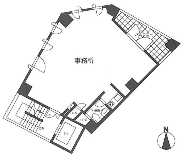 第6横芝ビル3F 間取り図