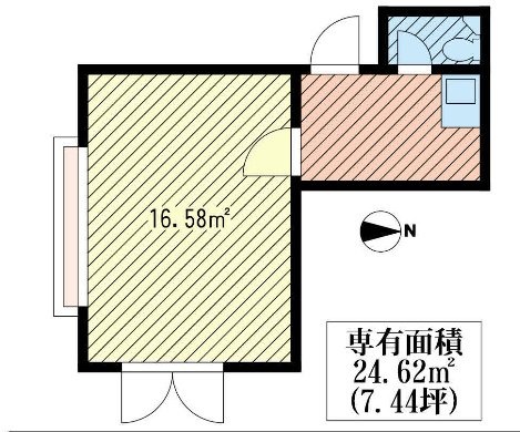 ユーコート上北沢ビル106 間取り図