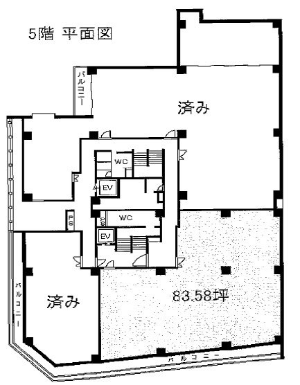 三慶ビル5F 間取り図