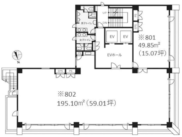 VORT浅草橋801 間取り図