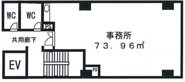 関内住吉ビル6A 間取り図