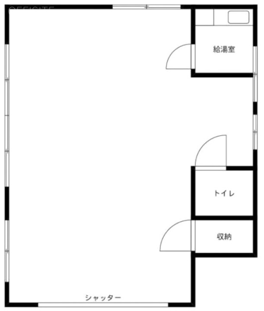 明朗ビルⅠ1F 間取り図