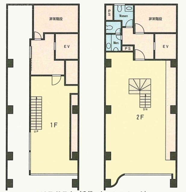 タチバナ日比谷ビル1F～2F 間取り図