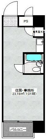 トーカン渋谷キャステール2F 間取り図