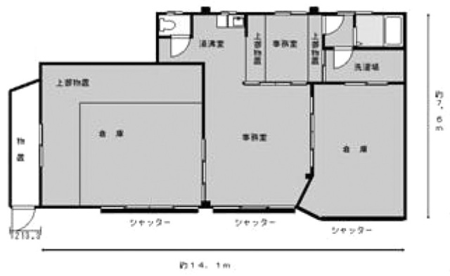 大原倉庫ビル1F 間取り図