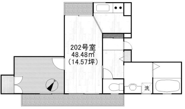 CITYCOURT南池袋ビル202 間取り図
