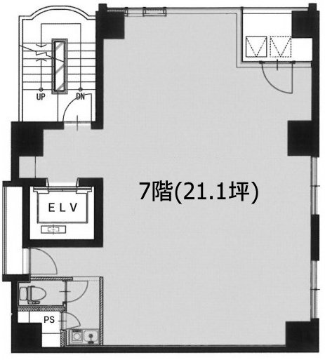 サンリット銀座ビルⅢ7F 間取り図