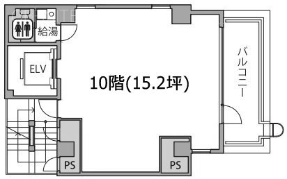 日比谷パークビル10F 間取り図