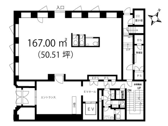 日本橋ビル1F 間取り図