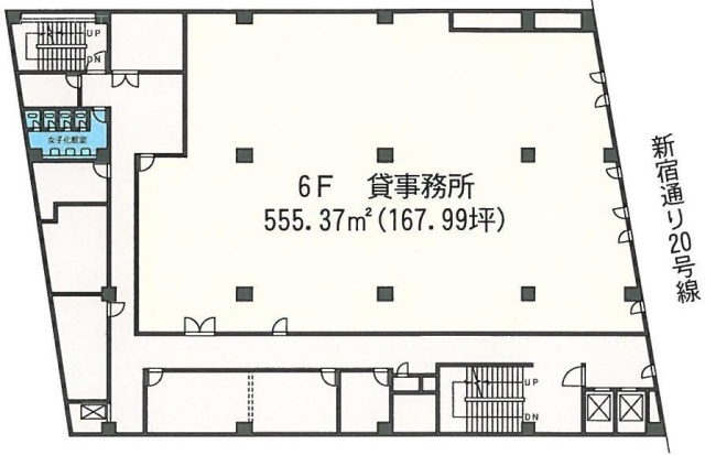 丸正総本店ビル6F 間取り図