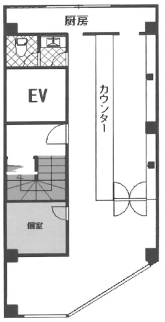 上野TKSビル6F 間取り図