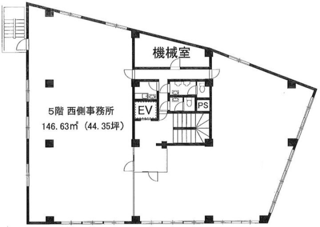 谷ビル西側 間取り図