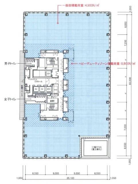 海老名駅間開発11F 間取り図