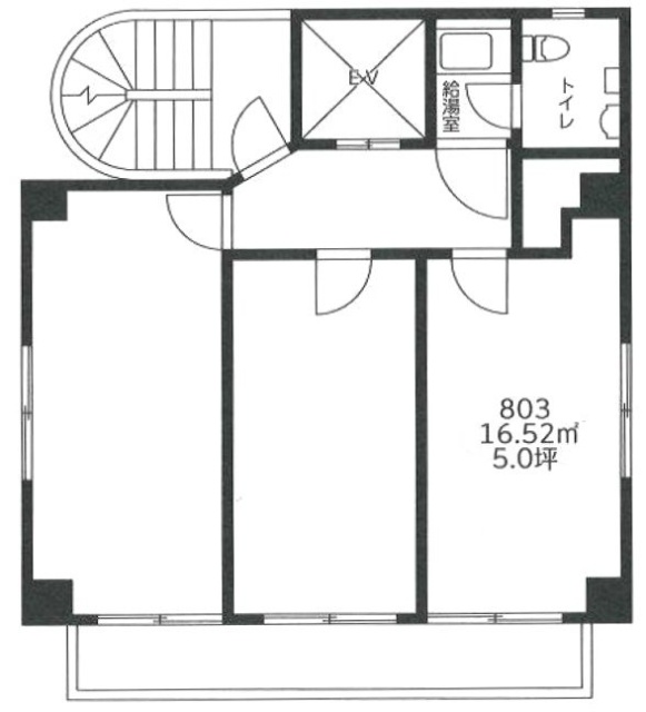 宝栄三崎町ビル803 間取り図