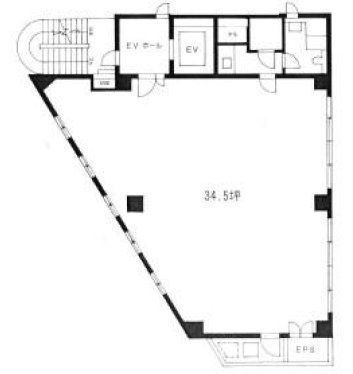 U-LAND溝の口ビル6F 間取り図