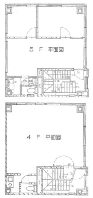 頌和ビル4F～5F 間取り図