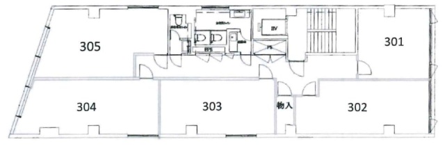安和宝町ビル303 間取り図