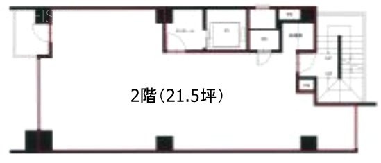 渋谷三丁目TRビル2F 間取り図