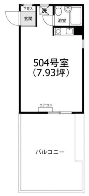 シティーコープ平沼504 間取り図