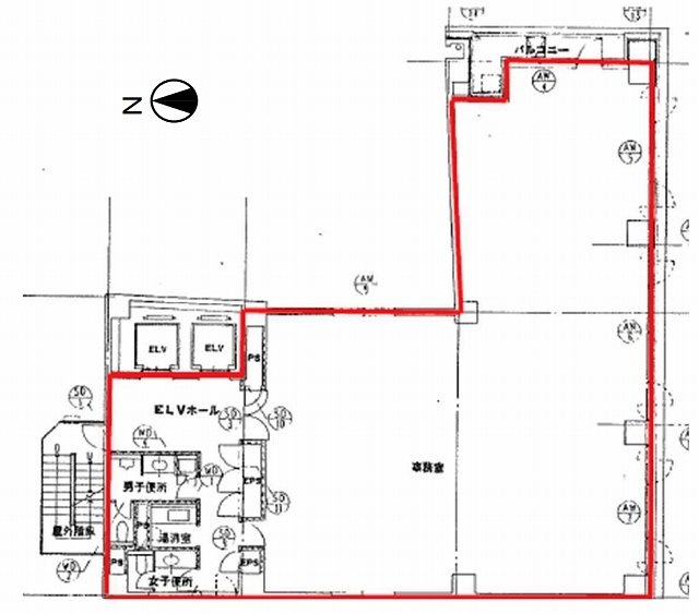 澤田麹町ビル6F 間取り図