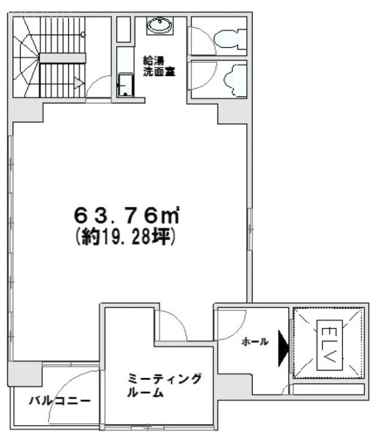 加藤第7ビル8F 間取り図