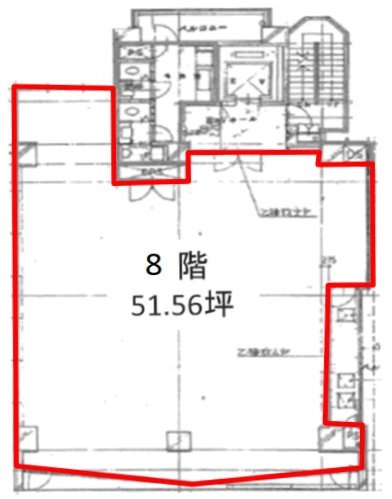 中田ビル8F 間取り図