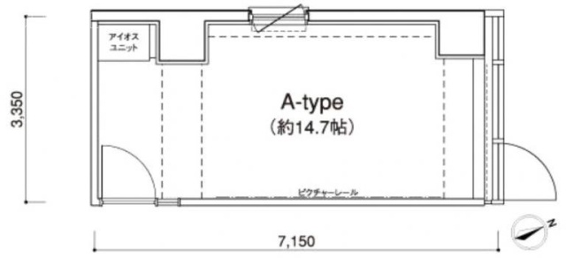 アイオス虎ノ門501 間取り図