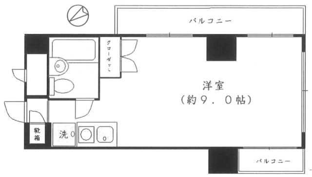 スカイコート早稲田ビル205 間取り図