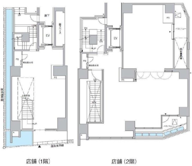 ラテスト白金台1F～2F 間取り図