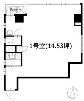 TWG神楽坂701 間取り図