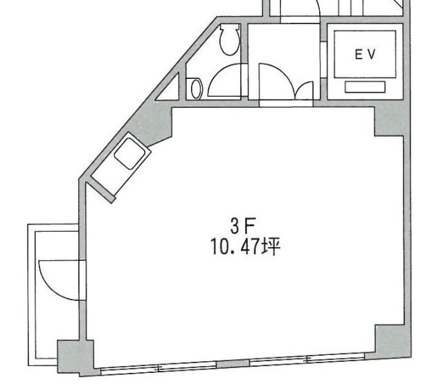 ワコー代々木ビル4F 間取り図