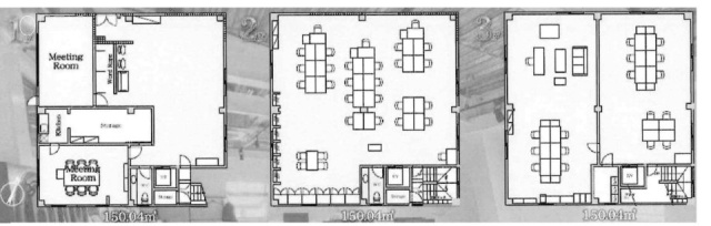 西麻布3丁目ビル1F～3F 間取り図