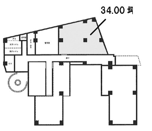 Navi赤坂Ⅱ(共同赤坂)ビル601 間取り図