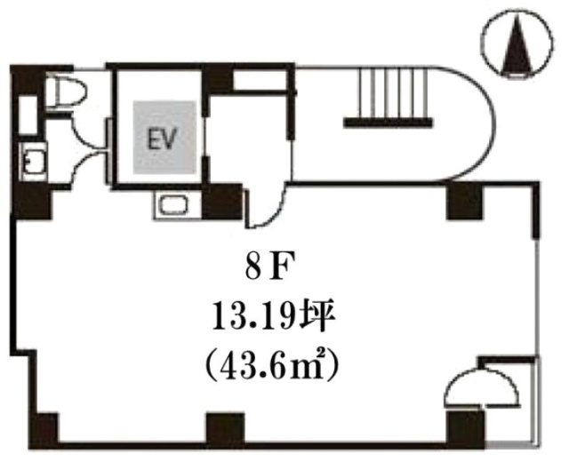 AK信濃町ビル8F 間取り図