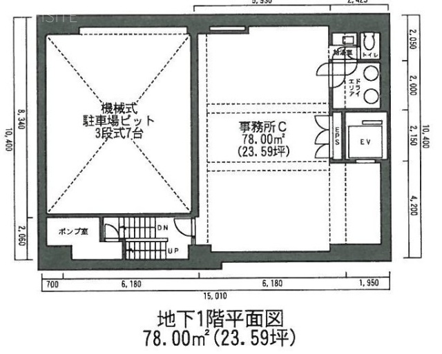 日本橋吉橋ビルB1F 間取り図