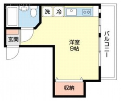 アクアコート麻布403 間取り図