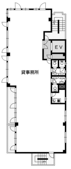 秋山ビル5F 間取り図