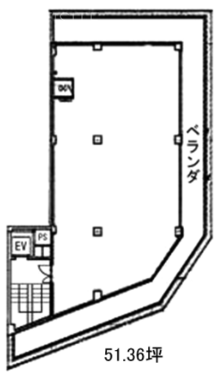 井門西新宿ビル5F 間取り図