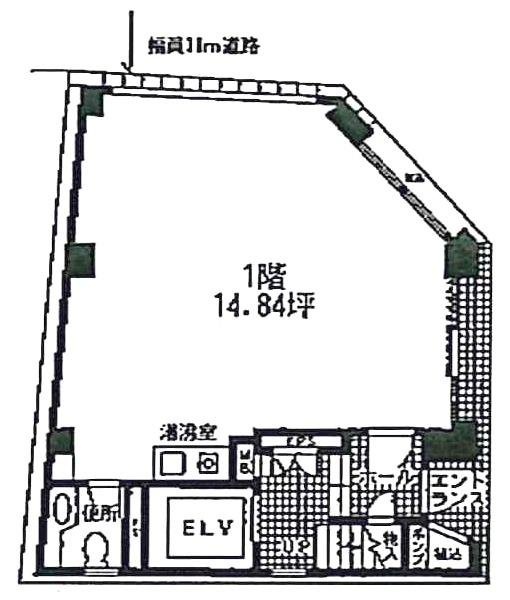 第2ファスナービル1F 間取り図