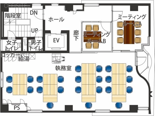 新富MSビル4F 間取り図