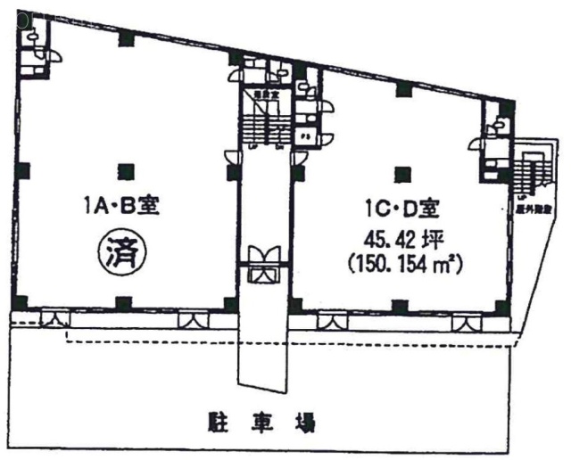 石橋弁天ビルCD 間取り図
