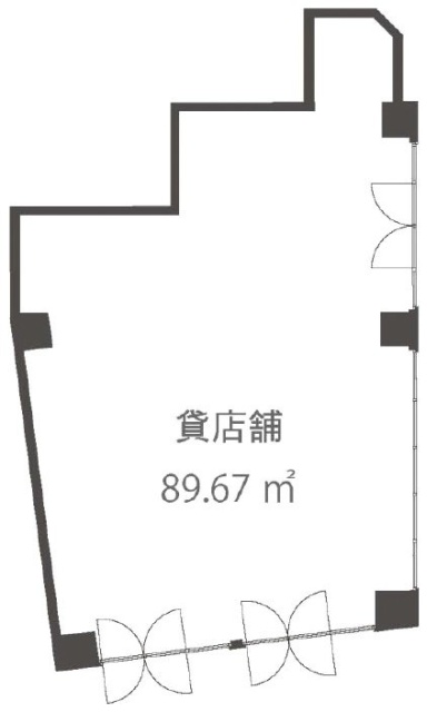 リベルタ八雲ビル1F 間取り図