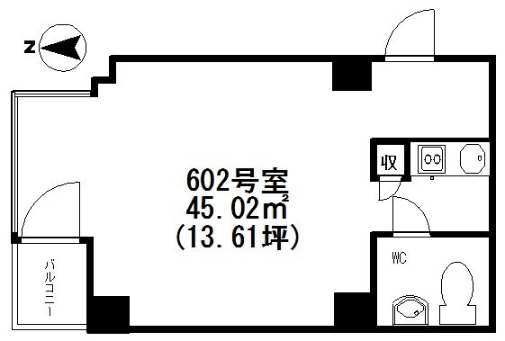 リッツパラシオ602 間取り図