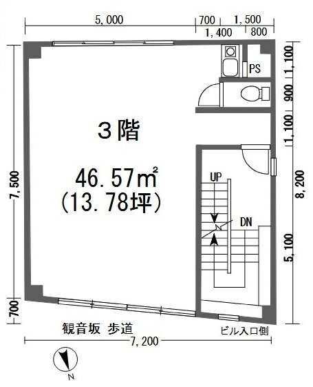 萩原ビル3F 間取り図