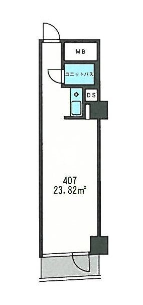 コントワール新宿407 間取り図