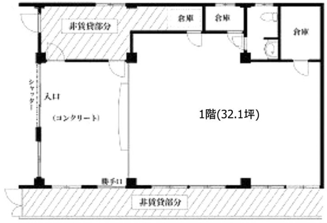 高橋ビル1F 間取り図